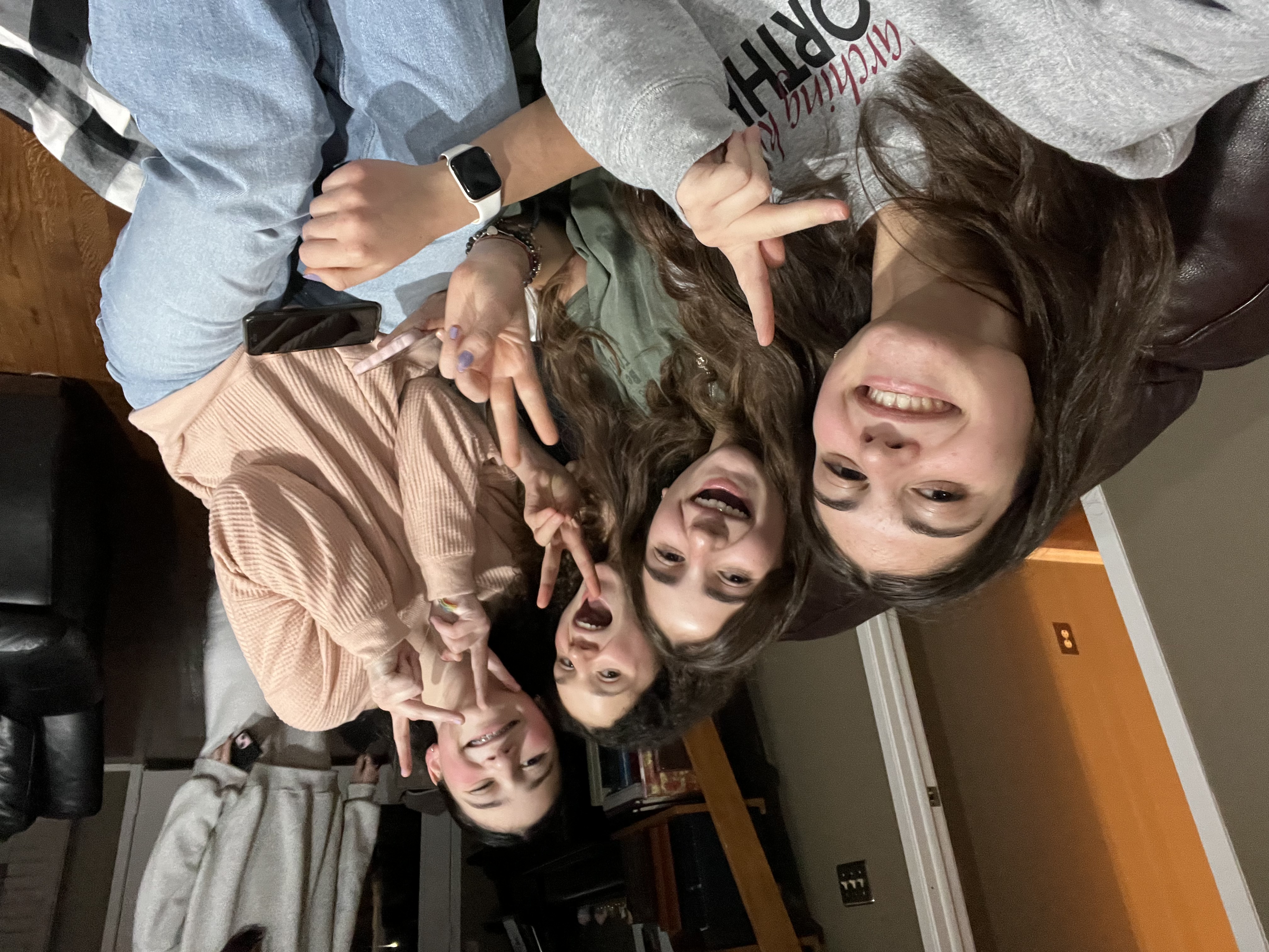 Un groupe de personnes faisant la fête sur scène